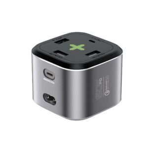 Promate PowerCube-PD80, 80W Quick Charging Multi-Port Charging Station