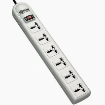 Tripp Lite 230V 6-Universal Outlet Surge Protector – 1.8M Cord, British Plug, 750 Joules