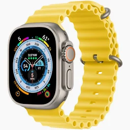 Apple Watch Ultra (GPS + Cellular) 49mm – Titanium Case with Yellow Ocean Band